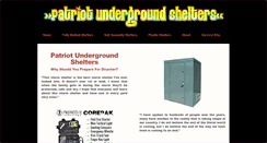 Desktop Screenshot of patriotundergroundshelters.com