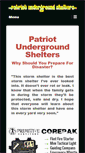 Mobile Screenshot of patriotundergroundshelters.com
